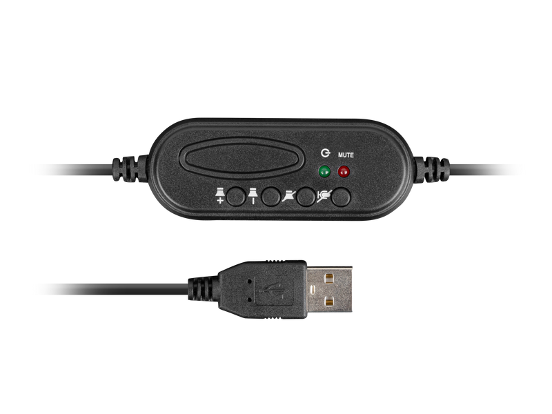 Micro casque pc USB noir jack NATEC - L'échoppe connectée