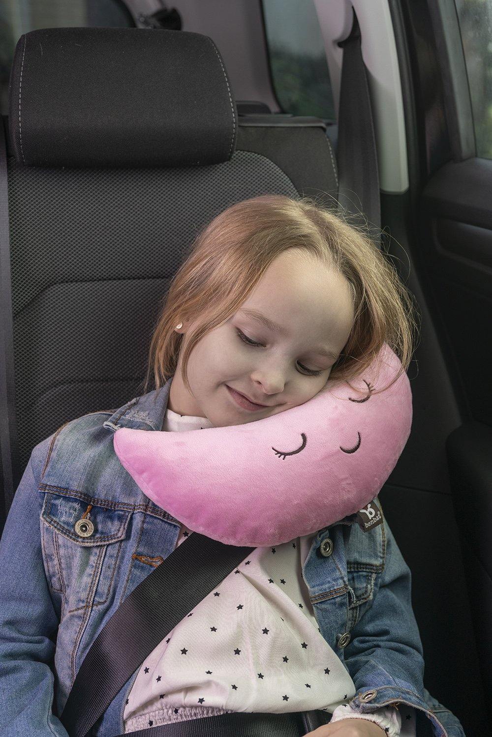 Oreiller de ceinture de sécurité pour enfants, oreiller de voyage de  soutien extra doux pour la