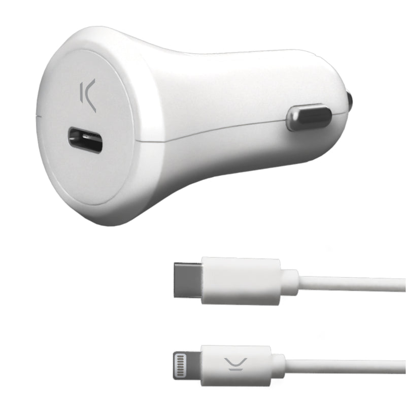 ADAPTATEUR USB CAC POWER DELIVERY TYPE C 18W LIGHTNING KSIX