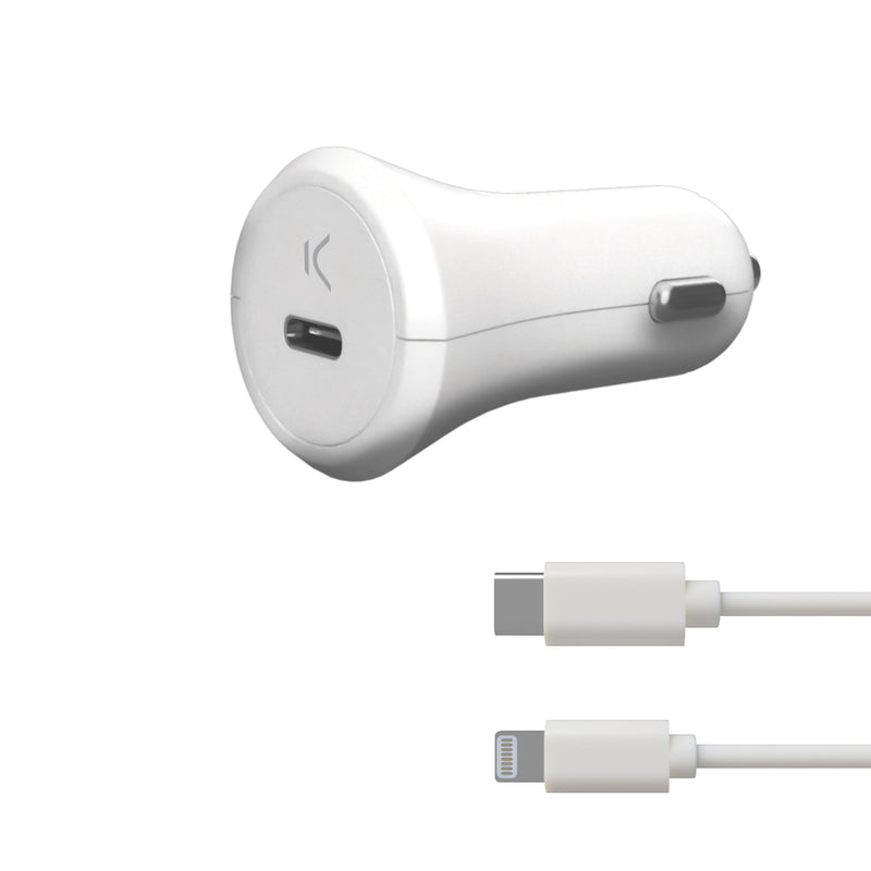 ADAPTATEUR USB VOITURE POWER DELIVERY TYPE C 18W KSIX