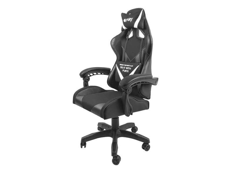 CHAISE GAMING AVENGER L NOIR-BLANC FURY