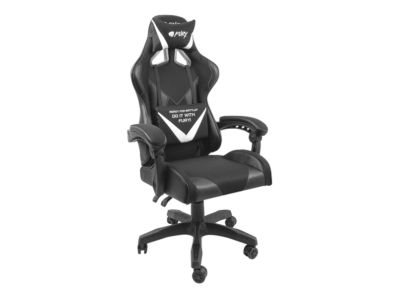 CHAISE GAMING AVENGER L NOIR-BLANC FURY
