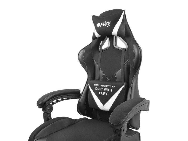CHAISE GAMING AVENGER L NOIR-BLANC FURY