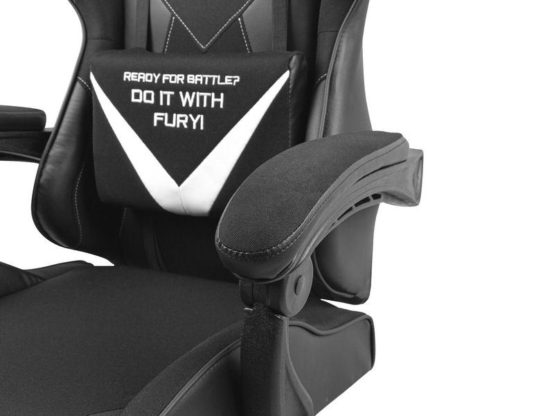 CHAISE GAMING AVENGER L NOIR-BLANC FURY