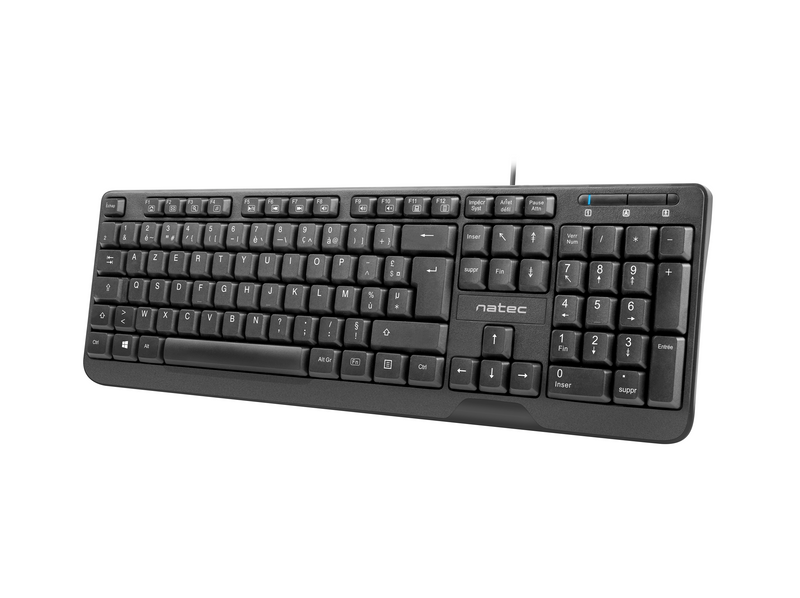 CLAVIER FILAIRE USB TROUT FR NOIR NATEC