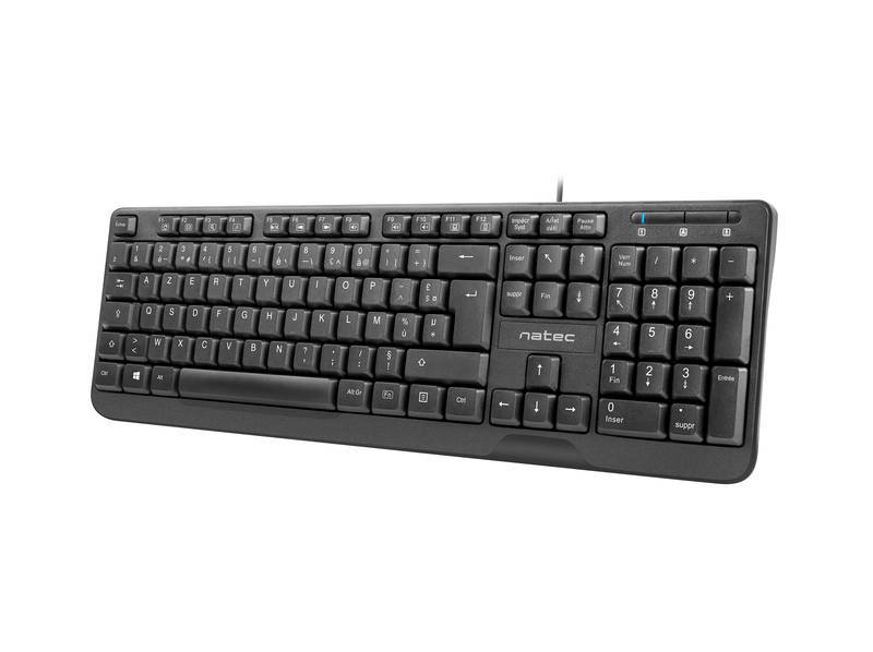 CLAVIER FILAIRE USB TROUT FR NOIR NATEC