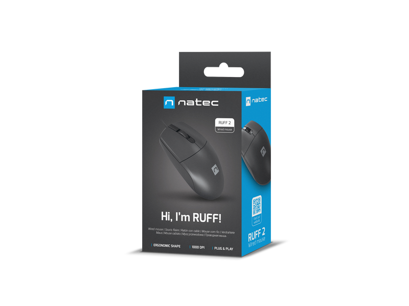 SOURIS OPTIC FILAIRE 1000DPI RUFF 2 NATEC