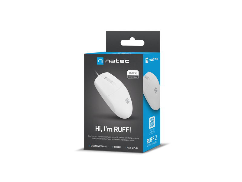 SOURIS OPTIC FILAIRE 1000DPI RUFF 2 NATEC