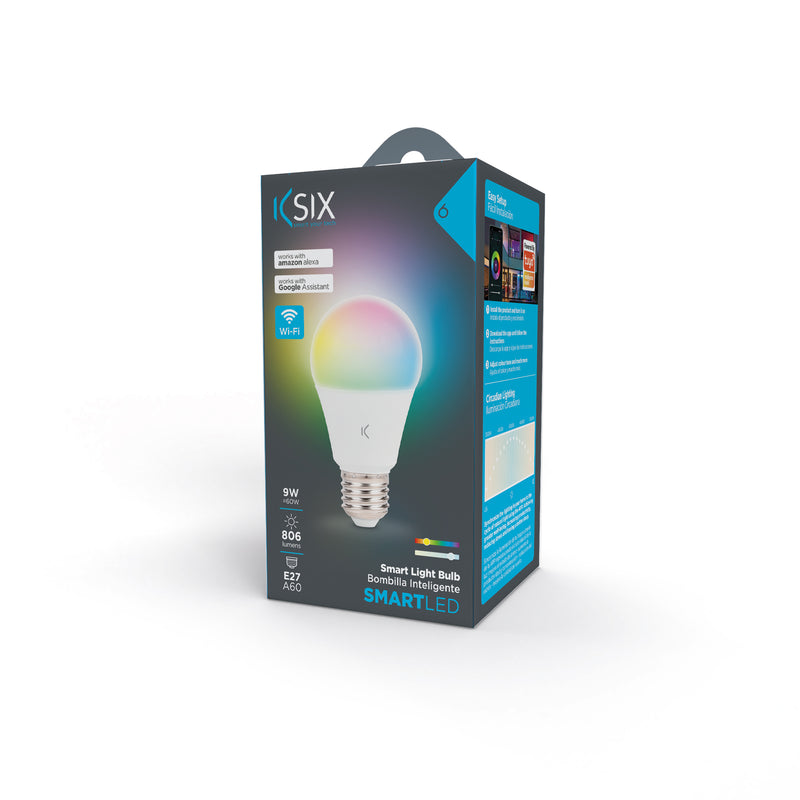 AMPOULE CONNECTÉE RGB + CCT A60 E27 9W KSIX
