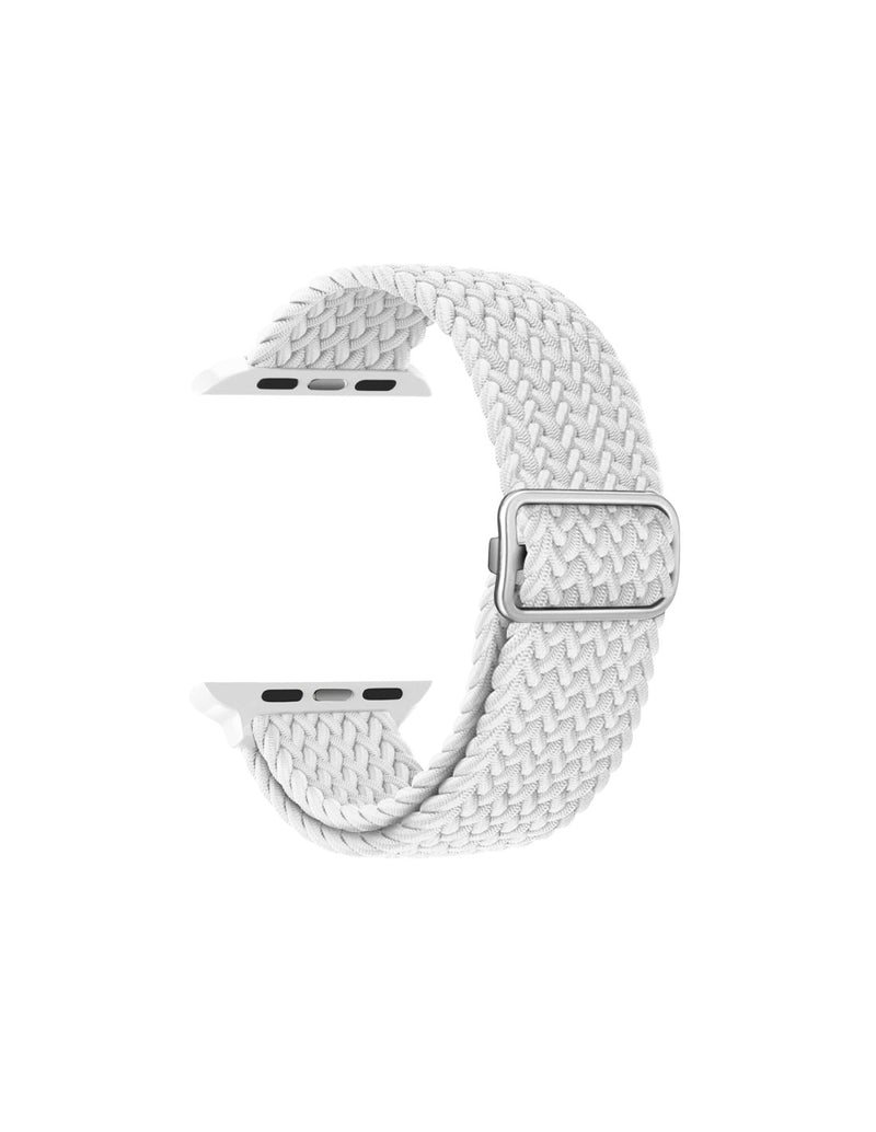 BRACELET POUR APPLE WATCH ET URBAN TEXTILE BLANC KSIX