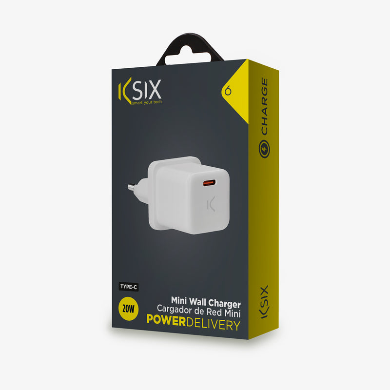 Mini adaptateur USB secteur power delivery typeC 20w KSIX
