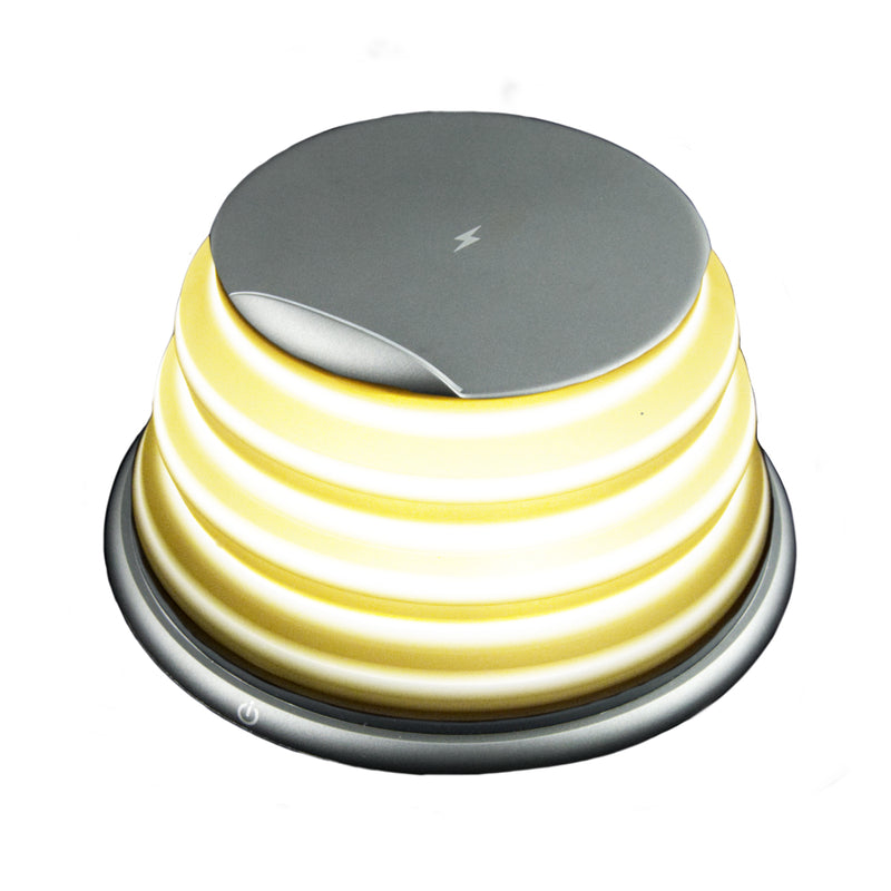 Chargeur rapide sans fil 10w avec lampe KSIX