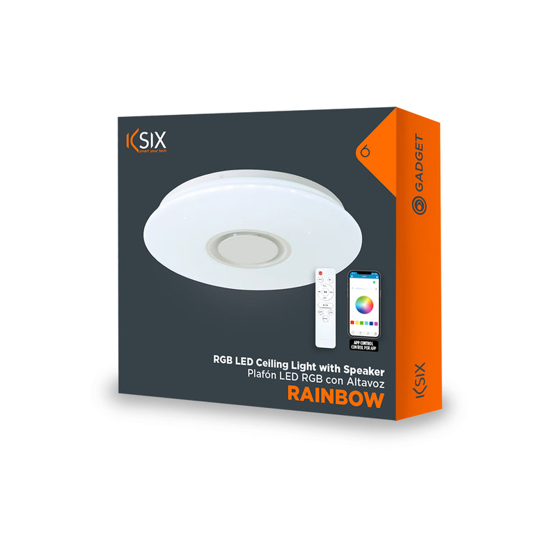 Plafonnier wifi et haut-parleurs LED couleurs KSIX