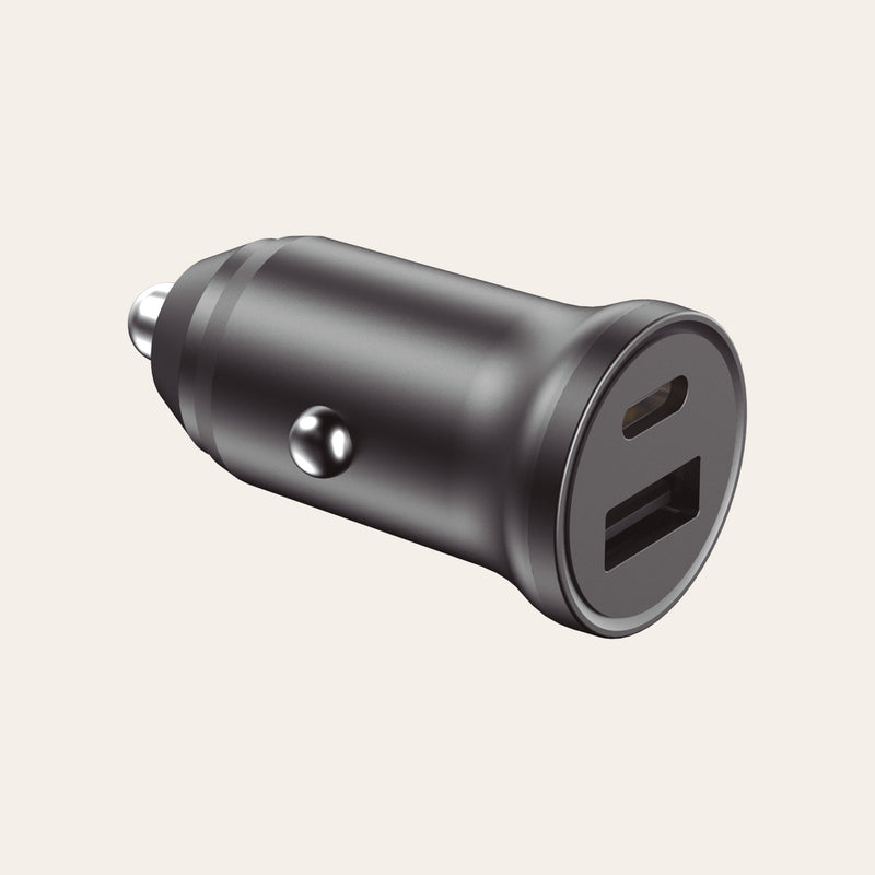 ADAPTATEUR USB VOITURE DUAL USB-A ET USB-C 20W KSIX